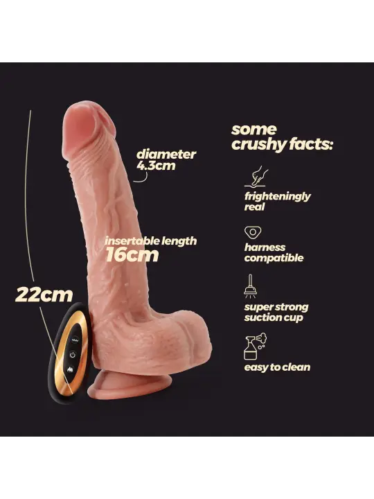 VIBRADOR DE SILICONE LÍQUIDO INVIKTUS VIBE 8,5 CRUSHIOUS PELE