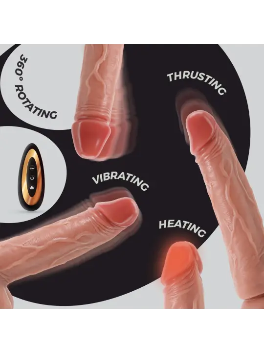 VIBRADOR DE SILICONE LÍQUIDO INVIKTUS VIBE 9 CRUSHIOUS PELE