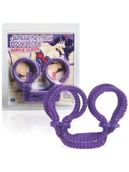 ALGEMAS PARA OS TORNOZELOS JAPANESE SILK LOVE ROPE ROXAS