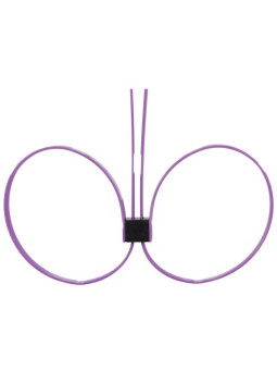 ALGEMAS DESCARTÁVEIS DE PLÁSTICO OUCH! ZIP TIE CUFFS EXTENDED ROXAS