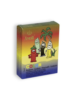 PRESERVATIVOS COLOR 3 UNIDADES