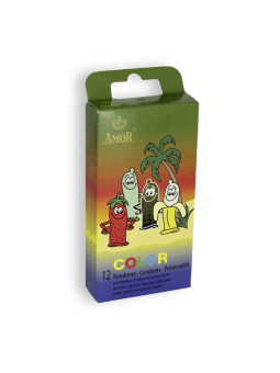 PRESERVATIVOS COLOR 12 UNIDADES