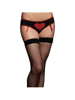 CULOTTE DECORADA COM UM CORAÇÃO DE RENDA VERMELHA