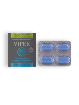 CÁPSULAS ESTIMULANTES VIPER PARA HOMEM 4 CAPS