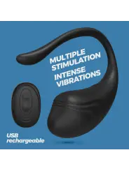 OVO VIBRATÓRIO RECARREGÁVEL COM COMANDO TAMAGO CRUSHIOUS PRETO