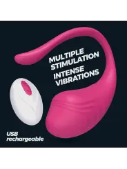 OVO VIBRATÓRIO RECARREGÁVEL COM COMANDO TAMAGO CRUSHIOUS ROSA