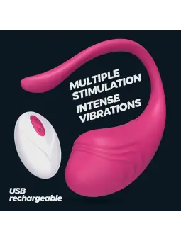 OVO VIBRATÓRIO RECARREGÁVEL COM COMANDO TAMAGO CRUSHIOUS ROSA