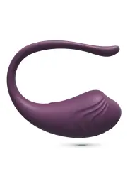 OVO VIBRATÓRIO RECARREGÁVEL COM COMANDO TAMAGO CRUSHIOUS ROXO
