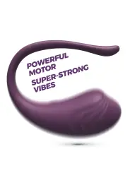 OVO VIBRATÓRIO RECARREGÁVEL COM COMANDO TAMAGO CRUSHIOUS ROXO