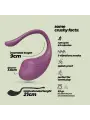 OVO VIBRATÓRIO RECARREGÁVEL COM COMANDO TAMAGO CRUSHIOUS ROXO