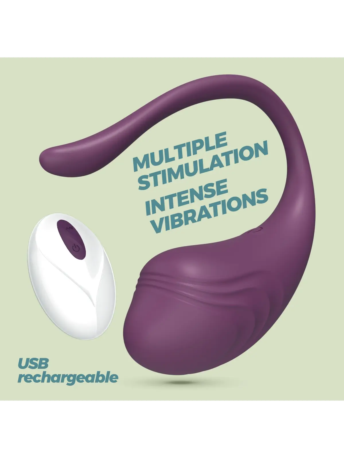 OVO VIBRATÓRIO RECARREGÁVEL COM COMANDO TAMAGO CRUSHIOUS ROXO