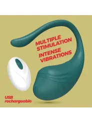 OVO VIBRATÓRIO RECARREGÁVEL COM COMANDO TAMAGO CRUSHIOUS ESMERALDA