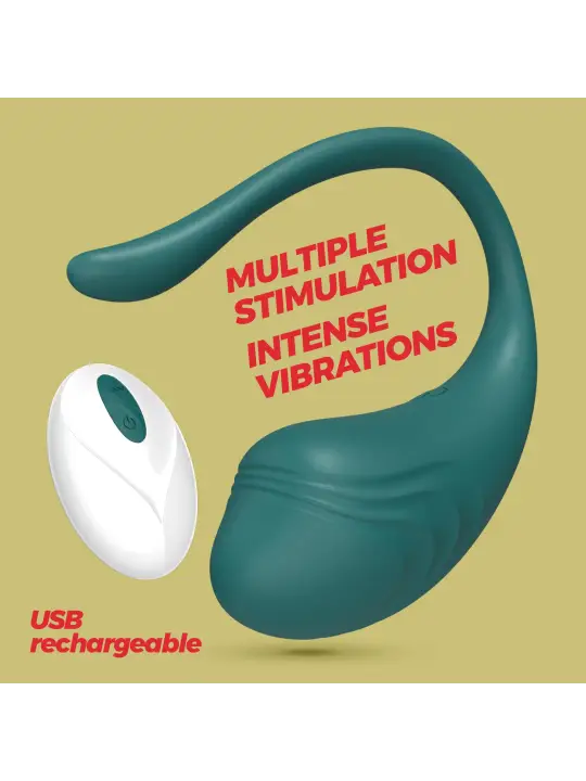 OVO VIBRATÓRIO RECARREGÁVEL COM COMANDO TAMAGO CRUSHIOUS ESMERALDA