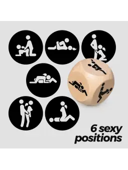 DADO DE MADEIRA COM POSIÇÕES CRUSHIOUS