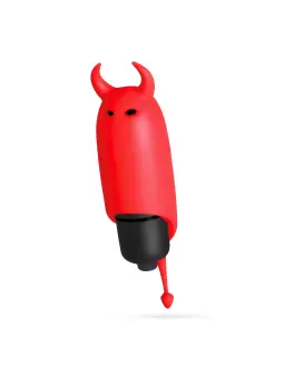O-PET DIABO COM BALA DE 10 VIBRAÇÕES VERMELHO CRUSHIOUS
