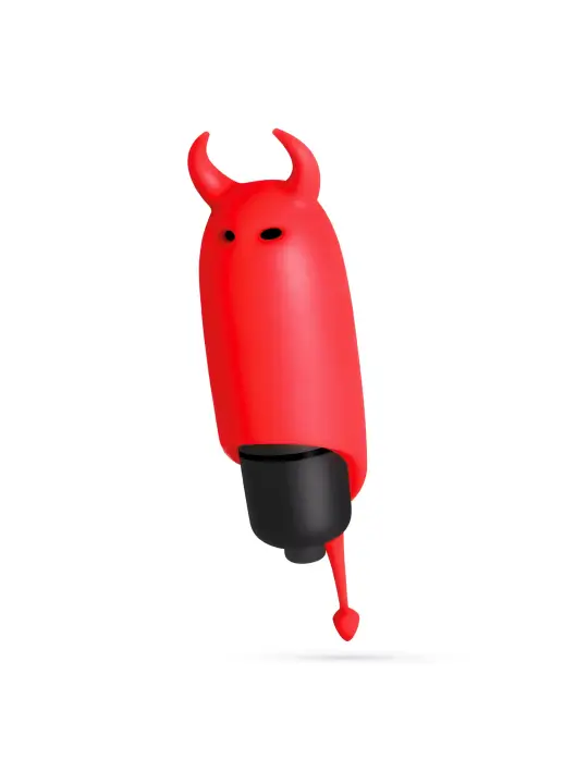 O-PET DIABO COM BALA DE 10 VIBRAÇÕES VERMELHO CRUSHIOUS