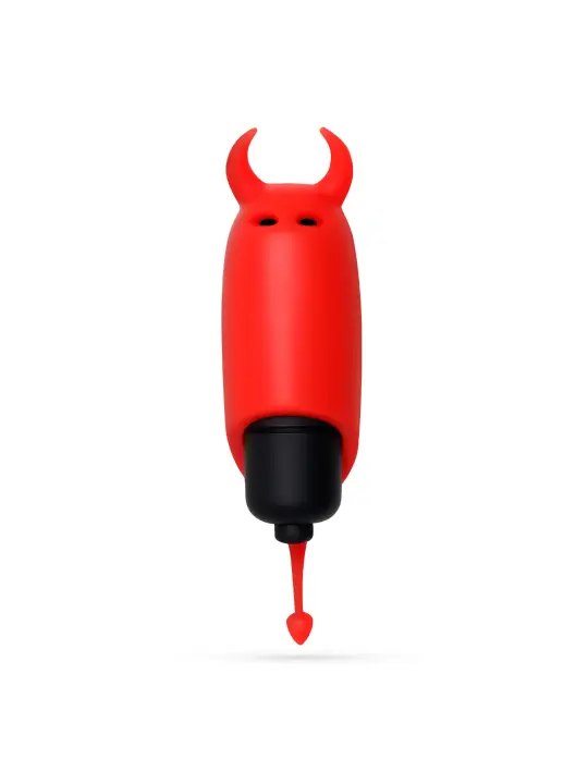 O-PET DIABO COM BALA DE 10 VIBRAÇÕES VERMELHO CRUSHIOUS
