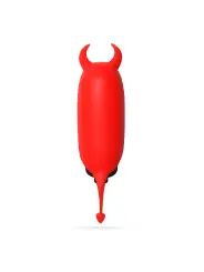 O-PET DIABO COM BALA DE 10 VIBRAÇÕES VERMELHO CRUSHIOUS