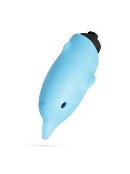 O-PET GOLFINHO COM BALA DE 10 VIBRAÇÕES AZUL CRUSHIOUS