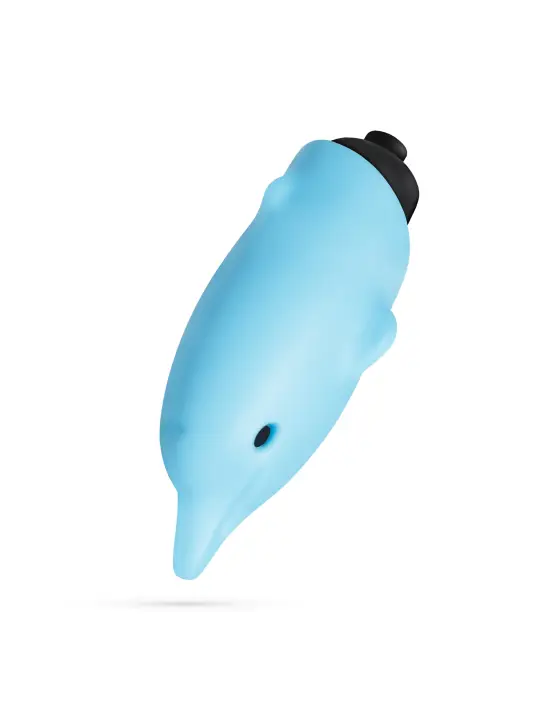 O-PET GOLFINHO COM BALA DE 10 VIBRAÇÕES AZUL CRUSHIOUS
