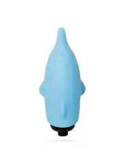 O-PET GOLFINHO COM BALA DE 10 VIBRAÇÕES AZUL CRUSHIOUS
