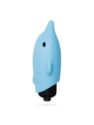 O-PET GOLFINHO COM BALA DE 10 VIBRAÇÕES AZUL CRUSHIOUS