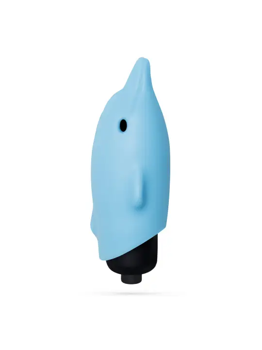 O-PET GOLFINHO COM BALA DE 10 VIBRAÇÕES AZUL CRUSHIOUS