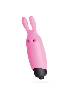 O-PET COELHO COM BALA DE 10 VIBRAÇÕES ROSA PASTEL CRUSHIOUS