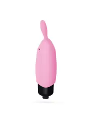 O-PET COELHO COM BALA DE 10 VIBRAÇÕES ROSA PASTEL CRUSHIOUS