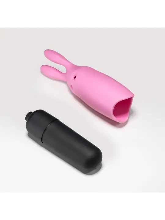 O-PET COELHO COM BALA DE 10 VIBRAÇÕES ROSA PASTEL CRUSHIOUS