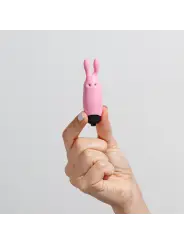 O-PET COELHO COM BALA DE 10 VIBRAÇÕES ROSA PASTEL CRUSHIOUS
