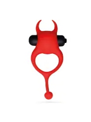 DAEMON ANEL PARA O PÉNIS COM VIBRAÇÃO VERMELHO CRUSHIOUS