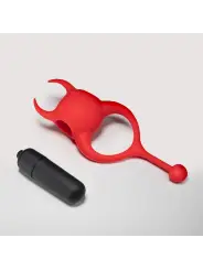 DAEMON ANEL PARA O PÉNIS COM VIBRAÇÃO VERMELHO CRUSHIOUS