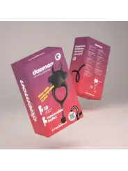 DAEMON ANEL PARA O PÉNIS COM BALA RECARREGÁVEL PRETO CRUSHIOUS