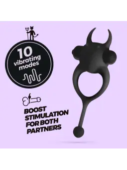 DAEMON ANEL PARA O PÉNIS COM VIBRAÇÃO PRETO CRUSHIOUS