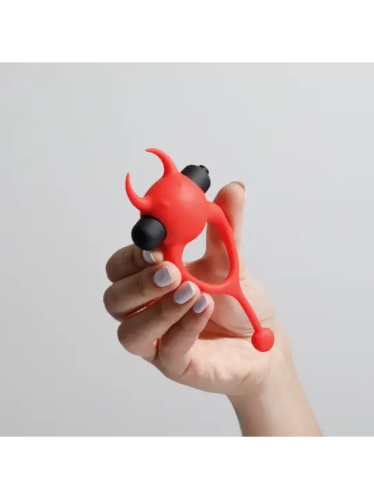DAEMON ANEL PARA O PÉNIS COM VIBRAÇÃO VERMELHO CRUSHIOUS
