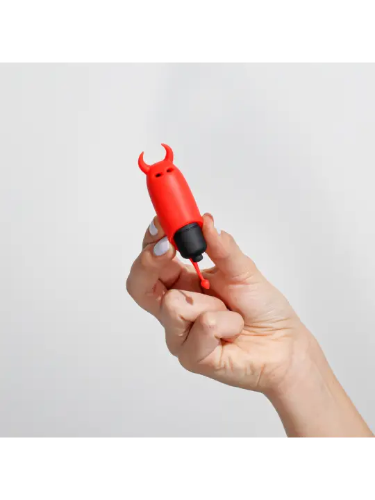 O-PET DIABO COM BALA DE 10 VIBRAÇÕES VERMELHO CRUSHIOUS