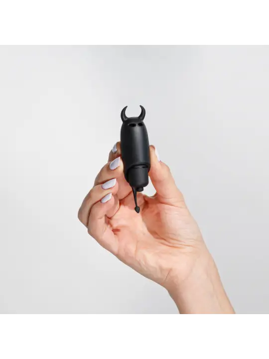 O-PET DIABO COM BALA DE 10 VIBRAÇÕES PRETO CRUSHIOUS
