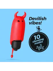 O-PET DIABO COM BALA DE 10 VIBRAÇÕES VERMELHO CRUSHIOUS