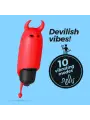 O-PET DIABO COM BALA DE 10 VIBRAÇÕES VERMELHO CRUSHIOUS