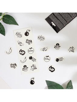 CONJUNTO DE 10 TATUAGENS TEMPORÁRIAS - SPICY COLLECTION CHIC TATTOO SECRET PLAY