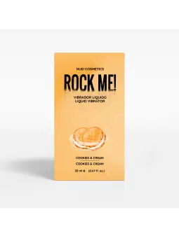 ROCK ME! VIBRADOR LÍQUIDO BISCOITO E NATA 20 ML NUEI