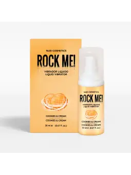 ROCK ME! VIBRADOR LÍQUIDO BISCOITO E NATA 20 ML NUEI