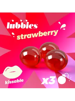 LUBBIES BOLINHAS DE ÓLEO BEIJÁVEIS MORANGO CRUSHIOUS