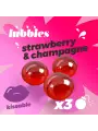 LUBBIES BOLINHAS DE ÓLEO BEIJÁVEIS MORANGO & CHAMPANHE CRUSHIOUS