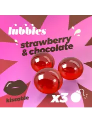 LUBBIES BOLINHAS DE ÓLEO BEIJÁVEIS MORANGO & CHOCOLATE CRUSHIOUS