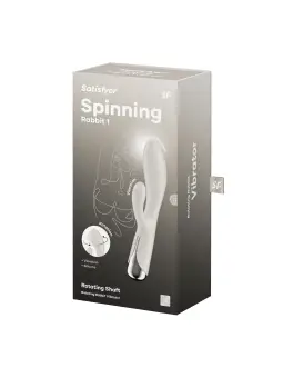 VIBRADOR SPINNING RABBIT 1 BEGE SATISFYER