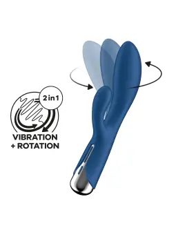 VIBRADOR SPINNING RABBIT 1 AZUL SATISFYER