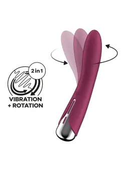 VIBRADOR SPINNING VIBE 1 VERMELHO SATISFYER