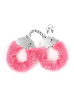 SPANGLE ALGEMAS METÁLICAS COM PELÚCIA ROSA CRUSHIOUS